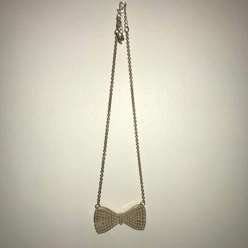 Bethany Mota Collection, Gold Bow necklace